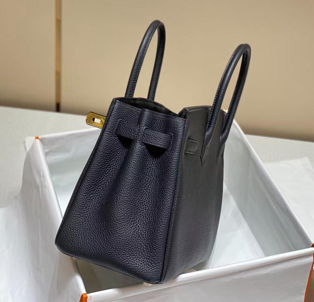 HERMES バーキン 25 黒 ゴールド金具 トゴ
