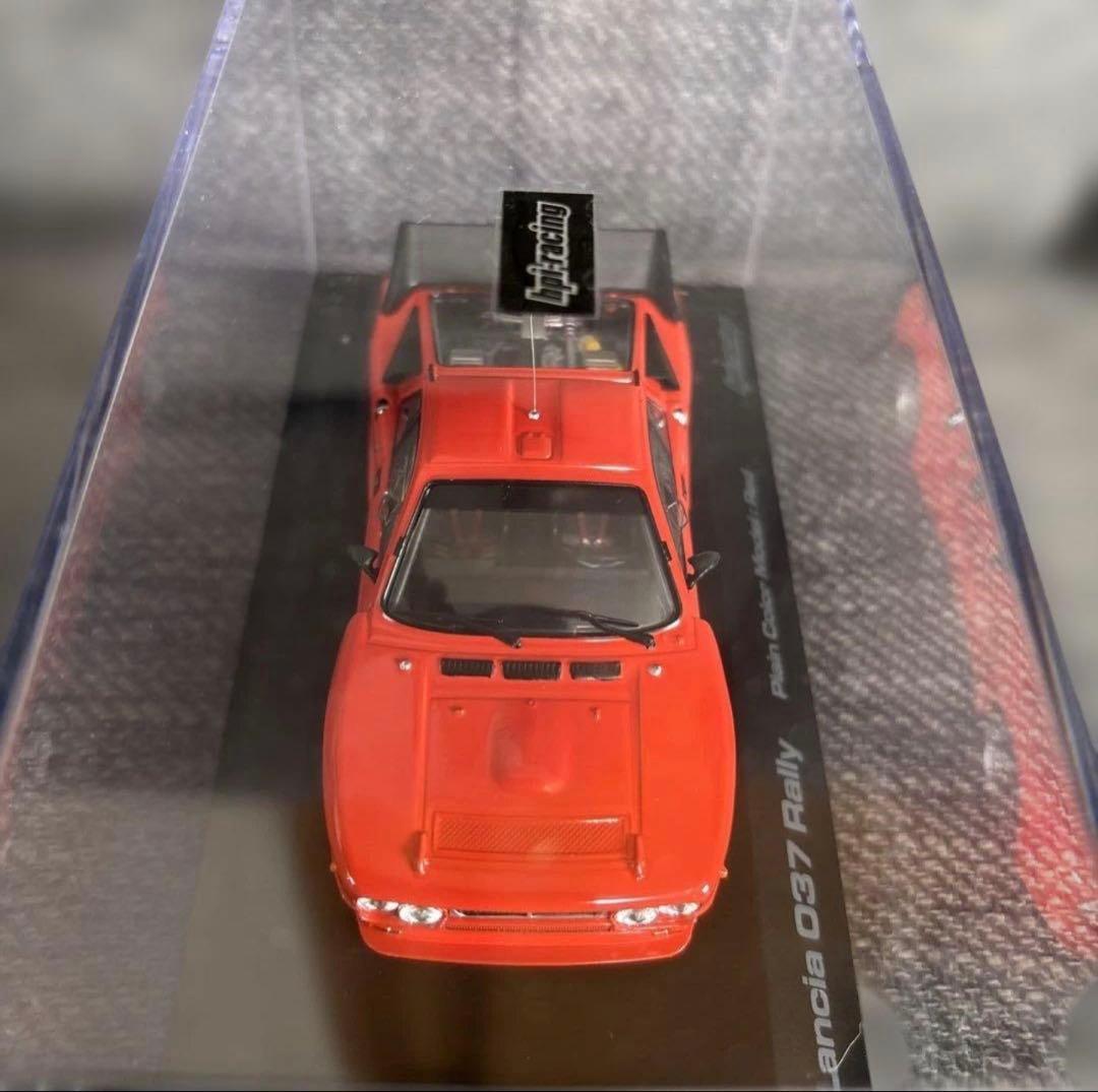 ランチア 037 ラリー プレインカラーモデル レッド 1/43 hpi