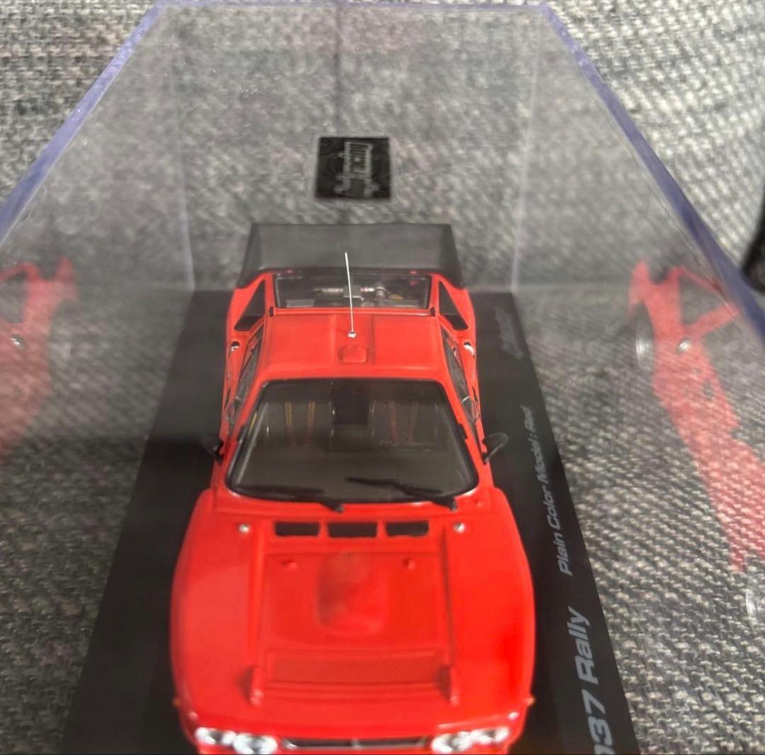 ランチア 037 ラリー プレインカラーモデル レッド 1/43 hpi