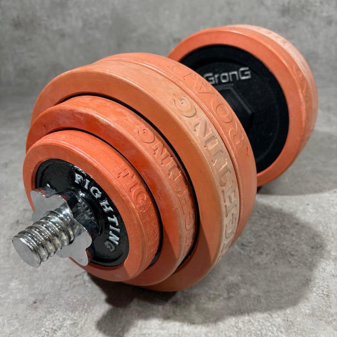 良品 ① FIGHTING ROAD ダンベル 片側 30kg GronG