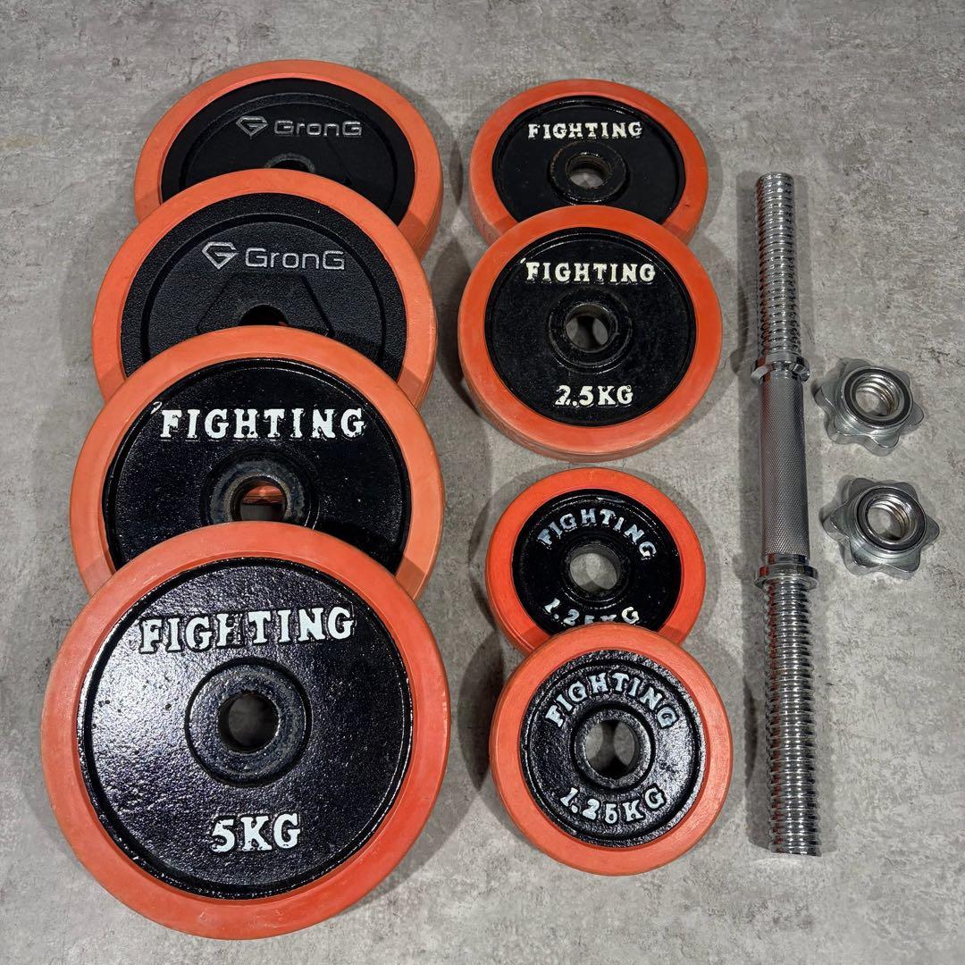 良品 ① FIGHTING ROAD ダンベル 片側 30kg GronG