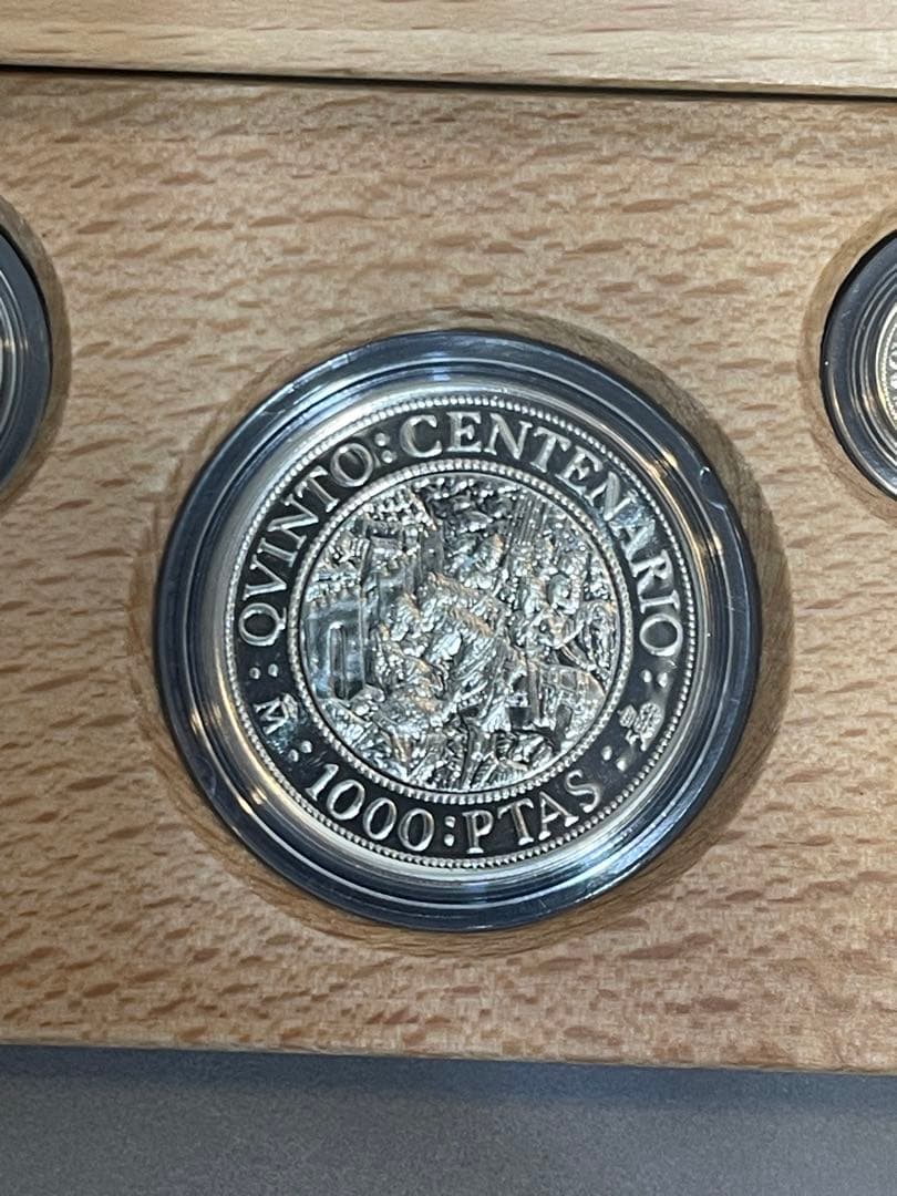 スペイン銀貨 1492-1992 新大陸500周年記念 5枚セット 銀925