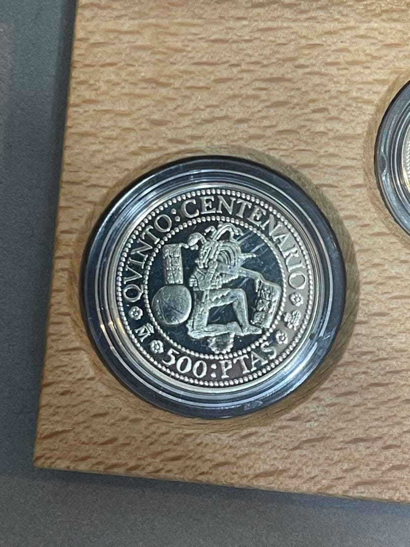 スペイン銀貨 1492-1992 新大陸500周年記念 5枚セット 銀925