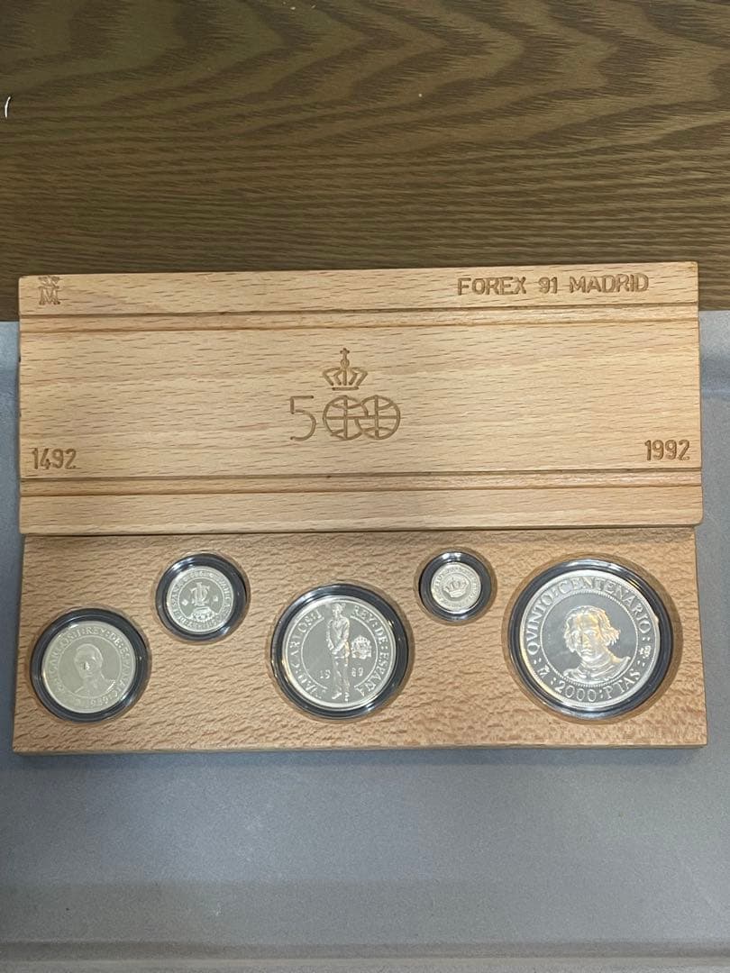 スペイン銀貨 1492-1992 新大陸500周年記念 5枚セット 銀925