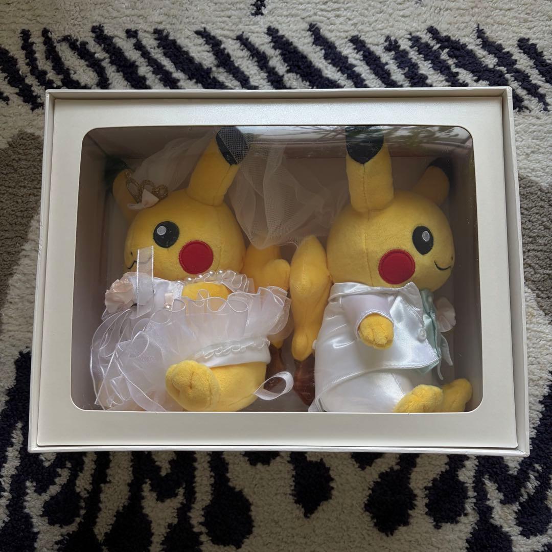 Precious Wedding ペアピカチュウ　ぬいぐるみ　結婚式