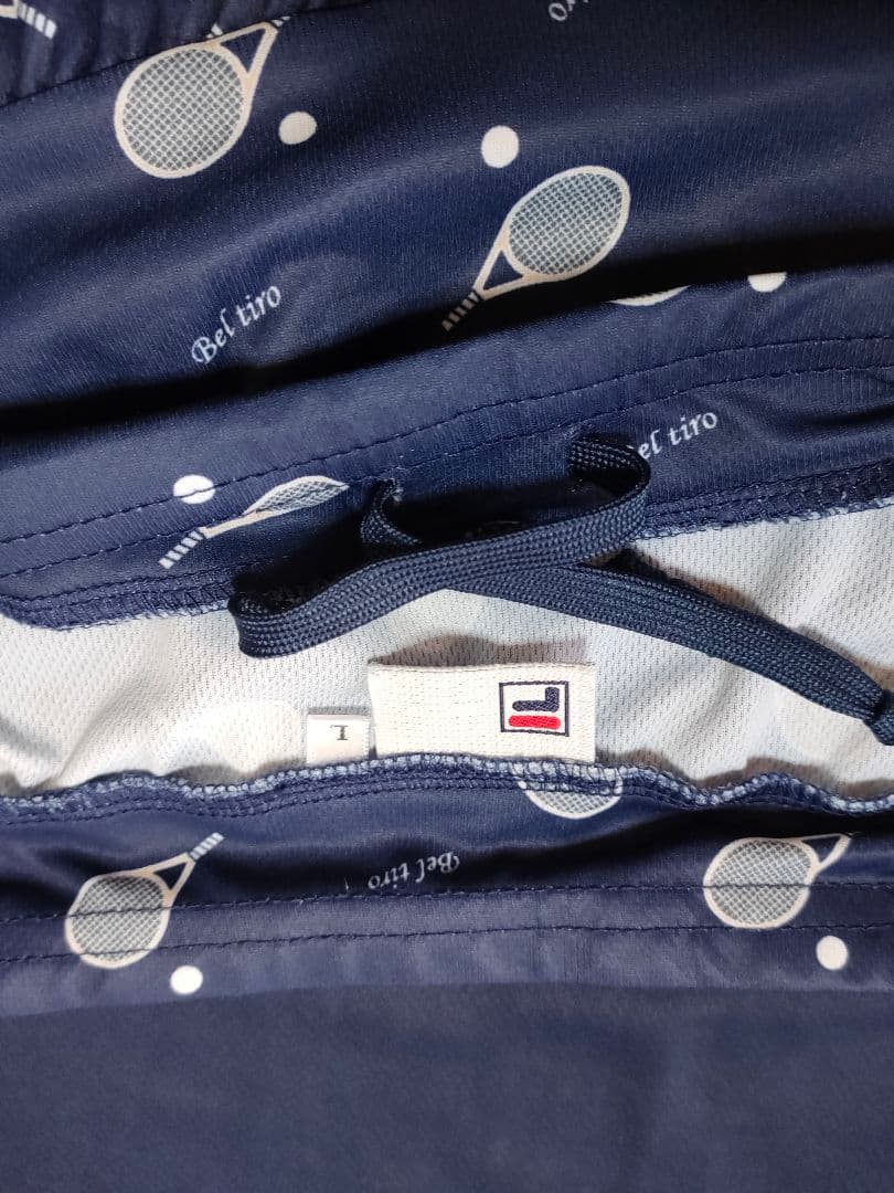 FILA上下セット ラケット柄 TシャツМとキュロットＬ