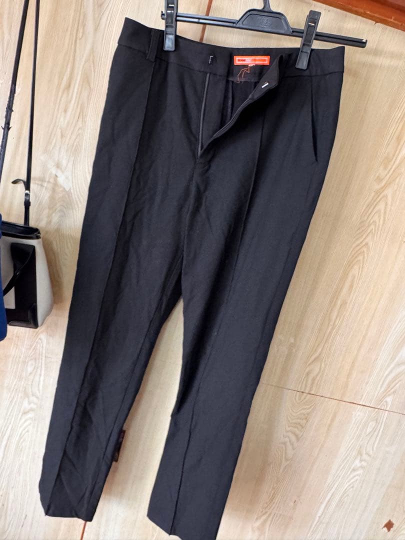 beams golf ブラックパンツ イエローデザイン