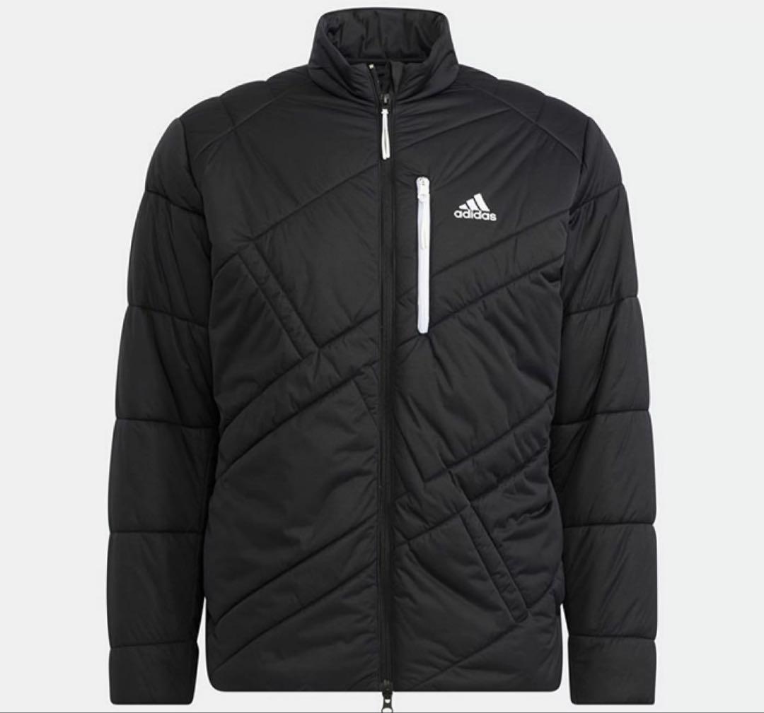 adidas ゴルフ　キルティングジャケット　黒　Lサイズ