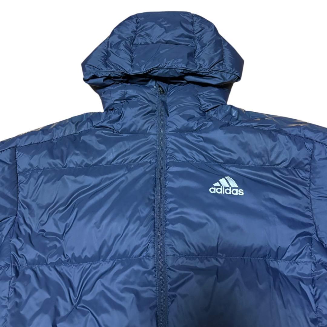 【adidas アディダス】ベンチコート(L)ネイビー