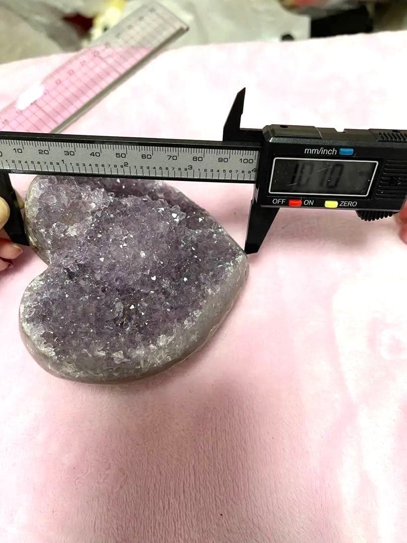 原石 天然石浄化ウルグアイ産 アメジスト ハット　紫水晶クラスター⑤