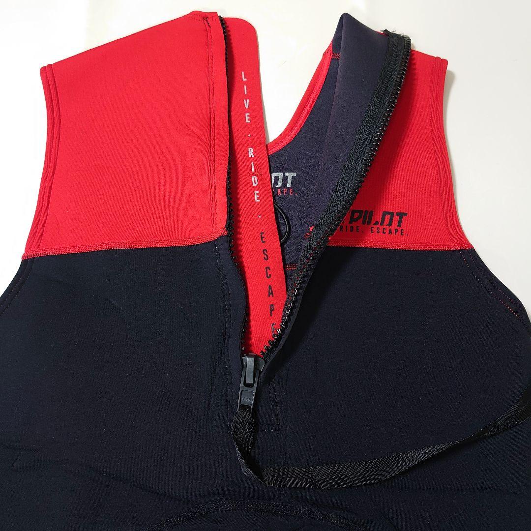 英*吉様 JETPILOT ウェットスーツ ロングジョン XL ブラック×レッド