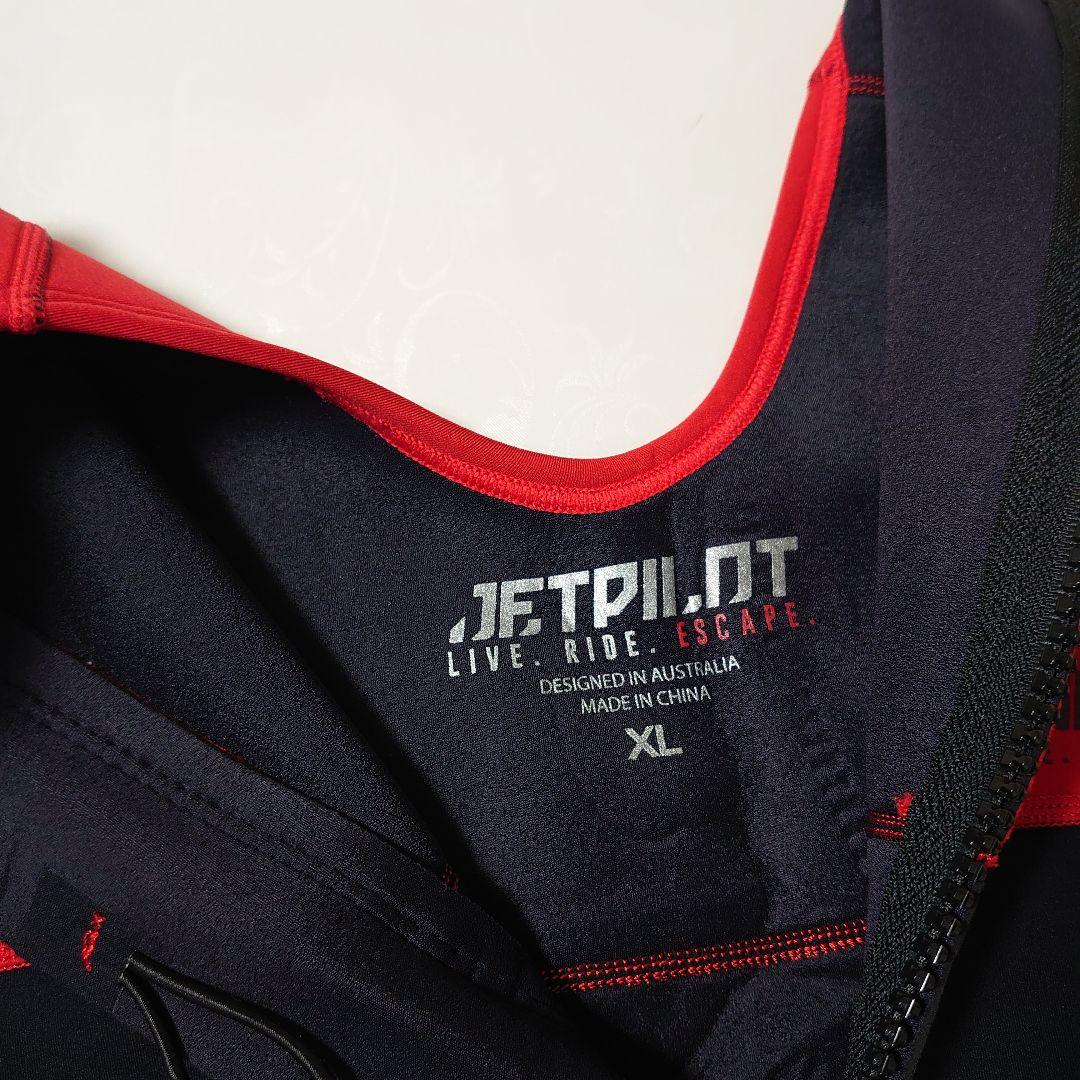 英*吉様 JETPILOT ウェットスーツ ロングジョン XL ブラック×レッド