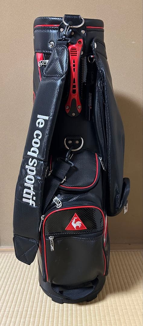 p*a様 le coq sportif キャディバッグ 黒赤