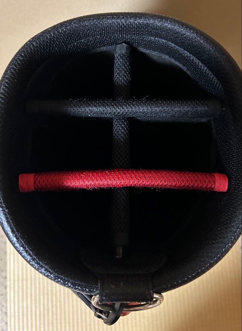 p*a様 le coq sportif キャディバッグ 黒赤