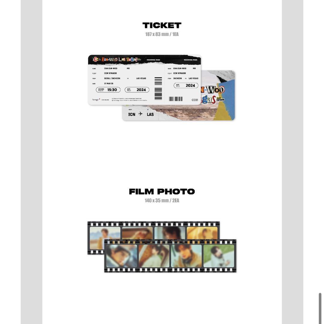 チャウヌ Las Vegas PHOTOBOOK 2ver.フルセット 特典付き