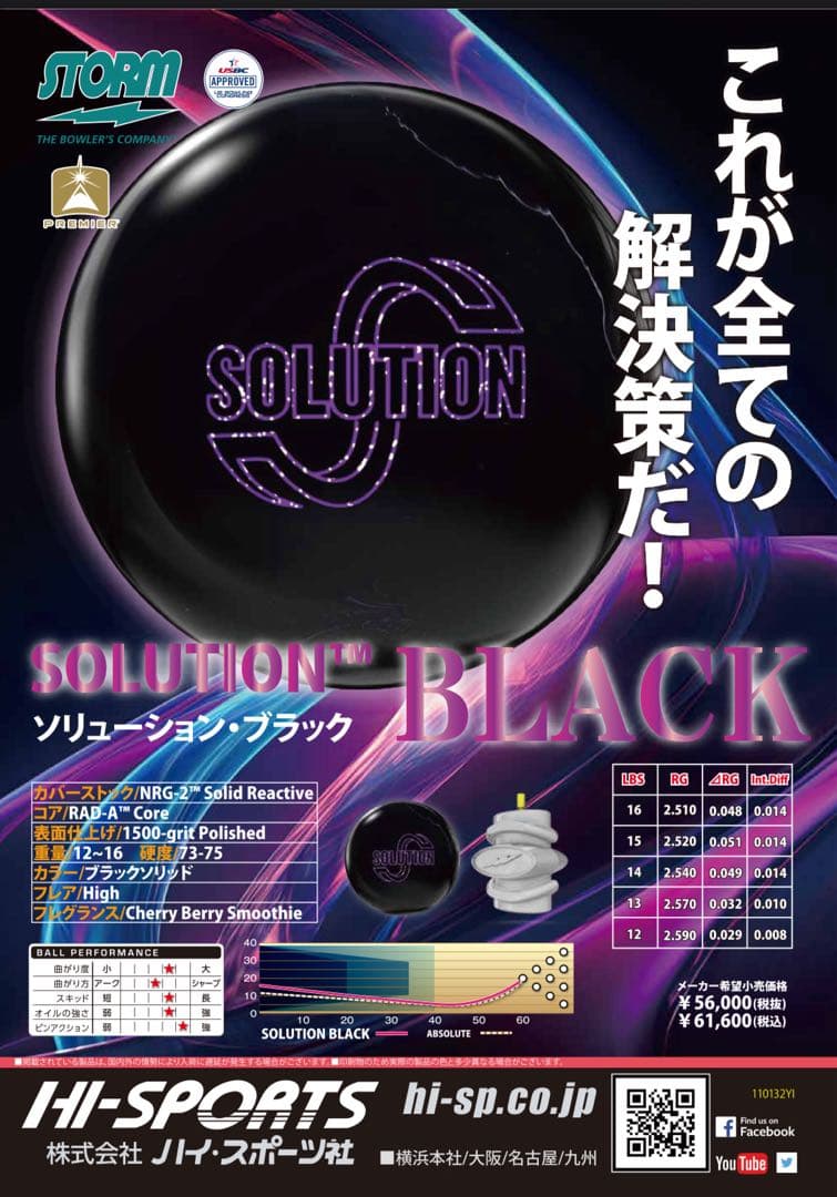 ★値下★ソリューションブラックX★15ポンド新品★ストーム★SOLUTION★
