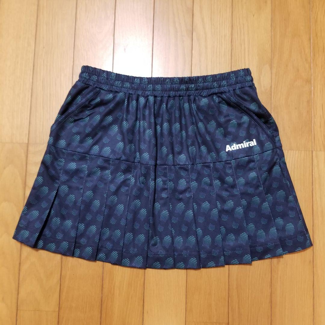 美品　アドミラルテニス・バドミントン グラフィックプリーツスコート 　L