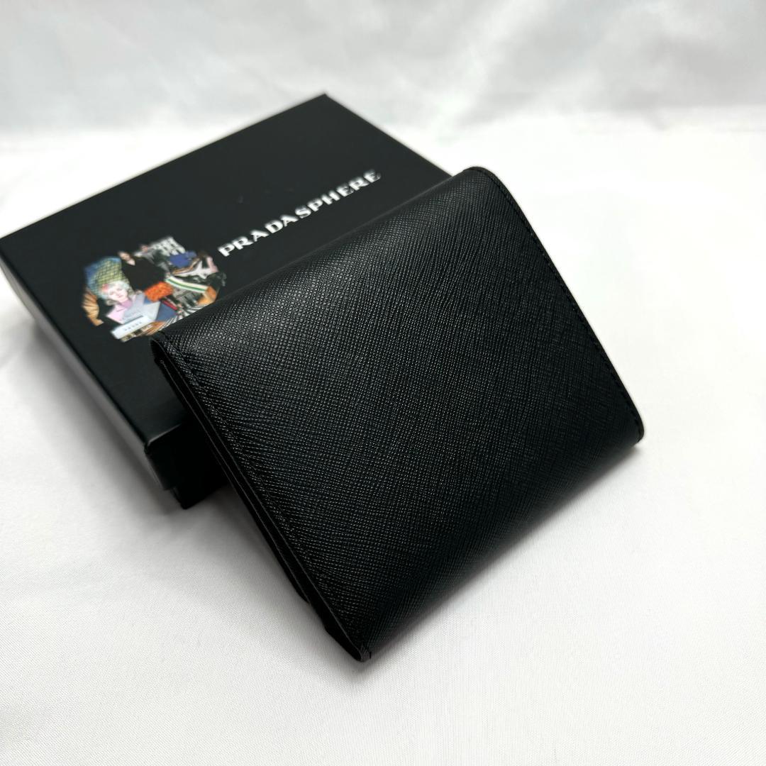 ノベルティ PRADA プラダ 三つ折り財布 ブラック