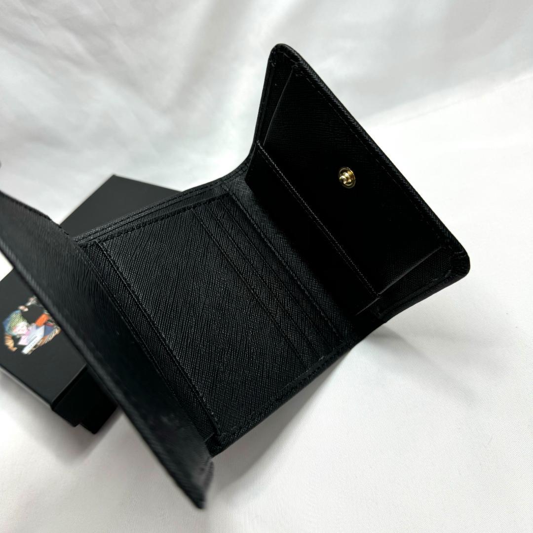 ノベルティ PRADA プラダ 三つ折り財布 ブラック