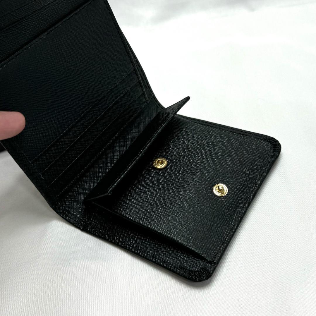 ノベルティ PRADA プラダ 三つ折り財布 ブラック