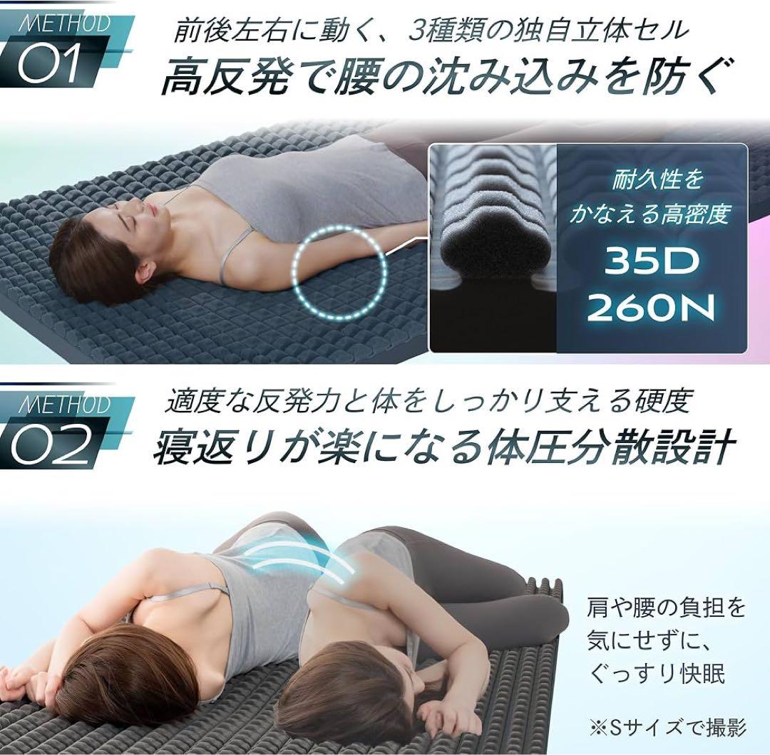 GOKUMIN マットレス 高反発 260N ごろ寝マット　スリム