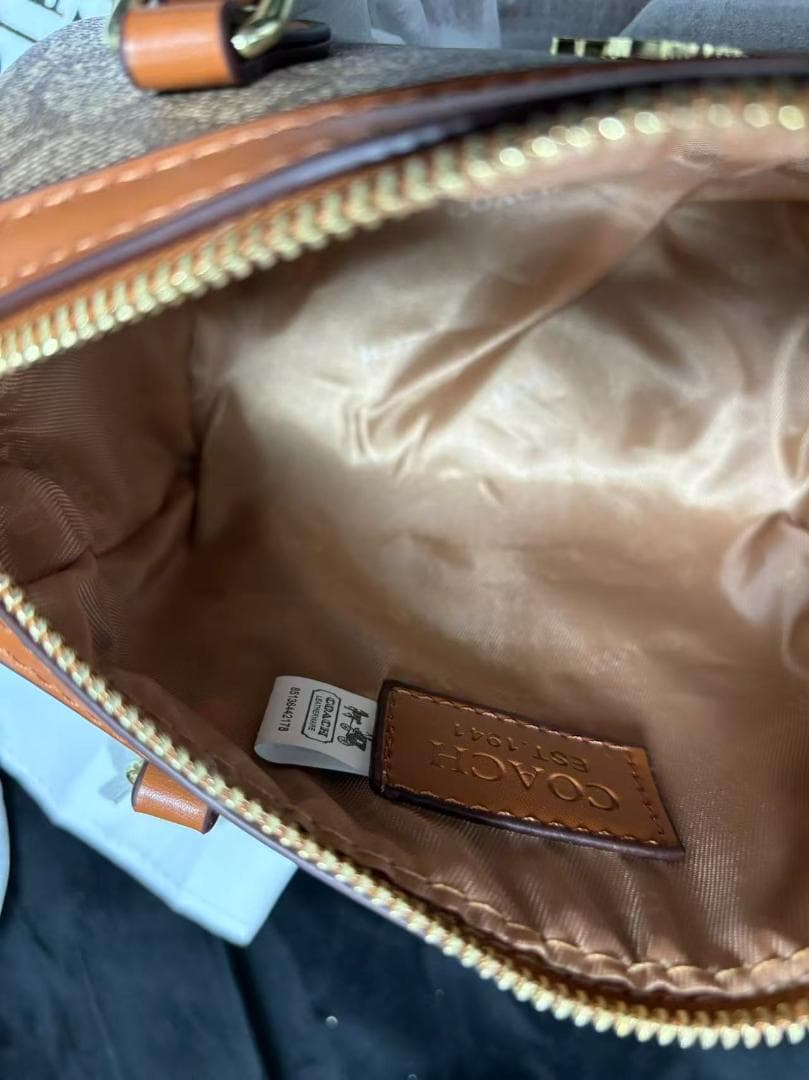 美品 非売品 ミニボストンバッグ ブラウン~~~