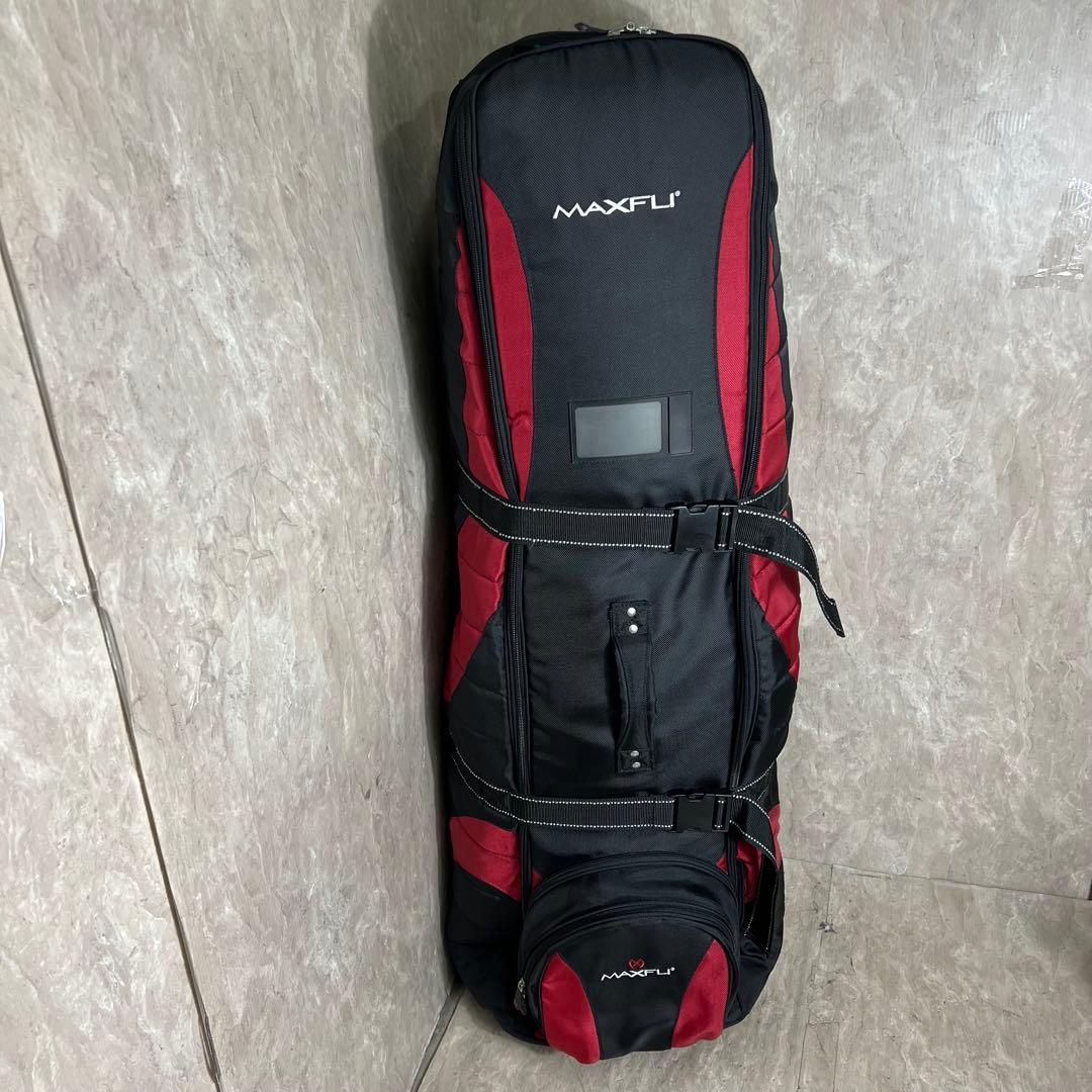 極美品 MAXFLI キャスター付 ゴルフトラベルカバー トラベルバッグ