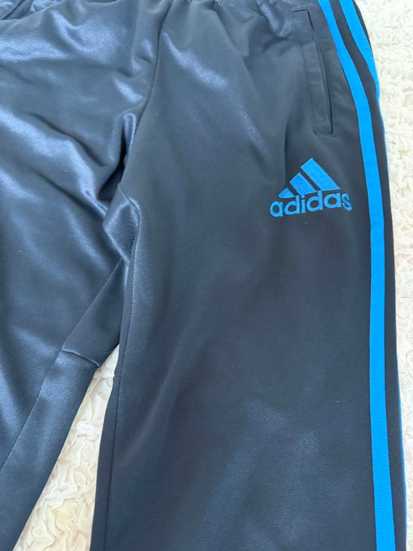 adidas トレーニングジャケット のみ黒/青セット
