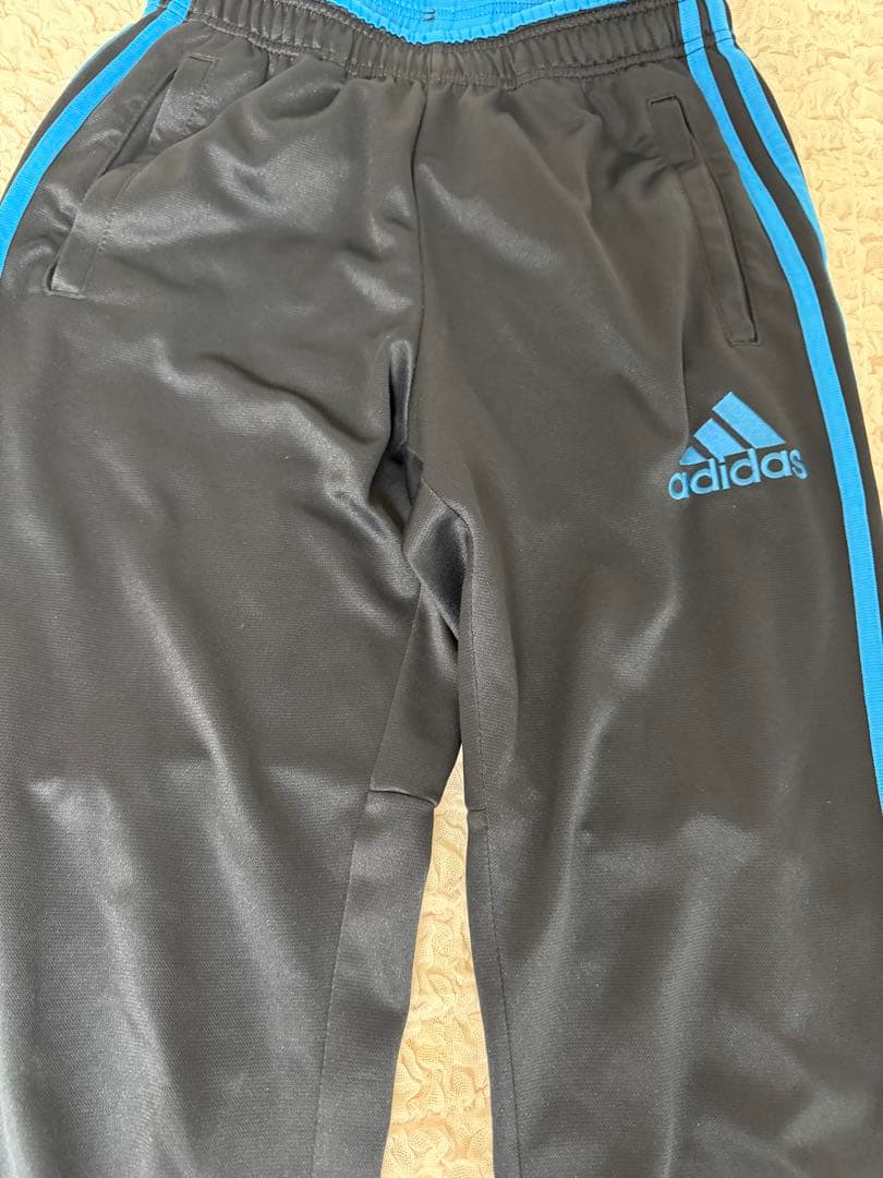 adidas トレーニングジャケット のみ黒/青セット