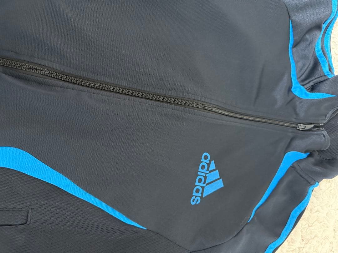 adidas トレーニングジャケット のみ黒/青セット