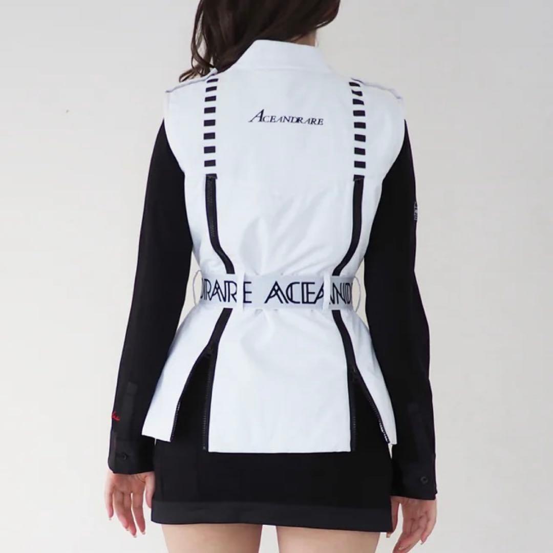 ACEANDRARE ゴルフウェア ベスト ホワイト FREE TIGHT