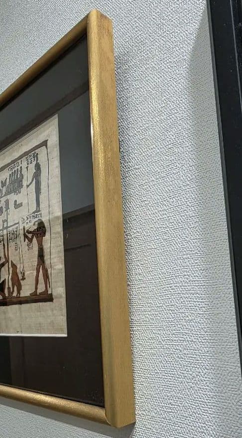 エジプト パピルス画 額装 古代壁画風