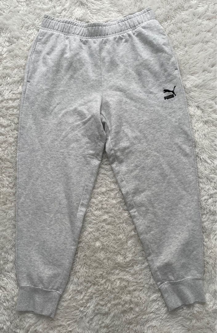 プーマ　パーカー&スウェットパンツ　PUMAセットアップ　ライトグレー霜降