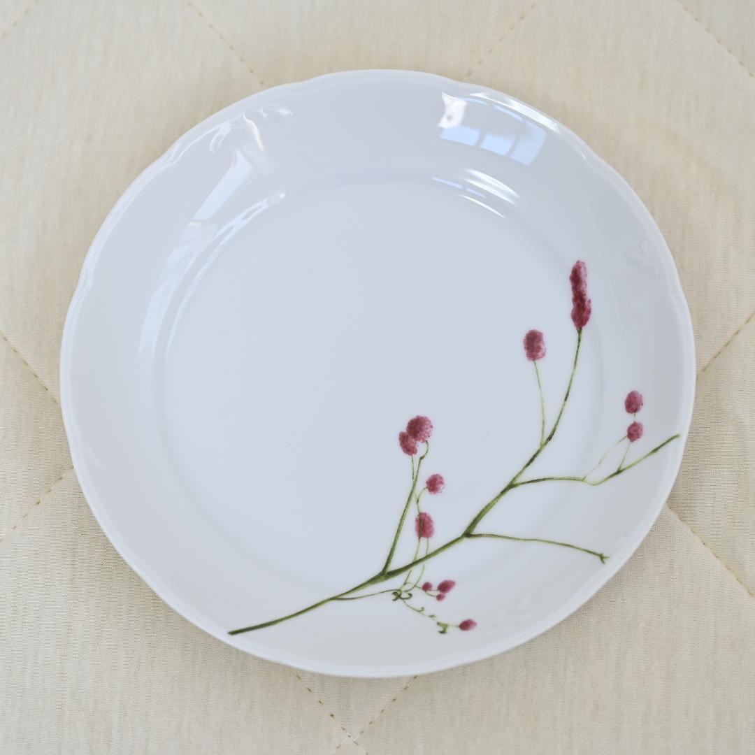 NARUMI ナルミ食器セット 植物模様 パーティーセット 大皿1 小皿5 箱付