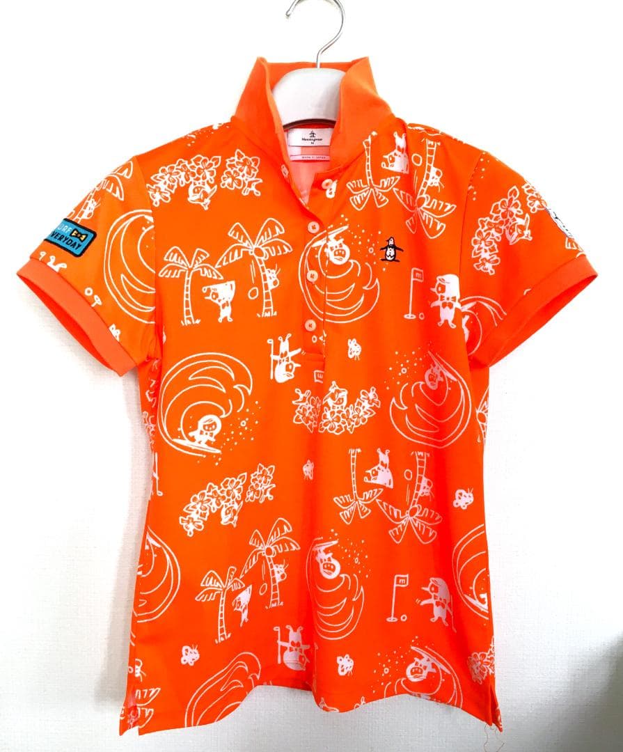 ★新品 19,800円★マンシング★夏に可愛い総柄 ！春夏ゴルフポロシャツ★