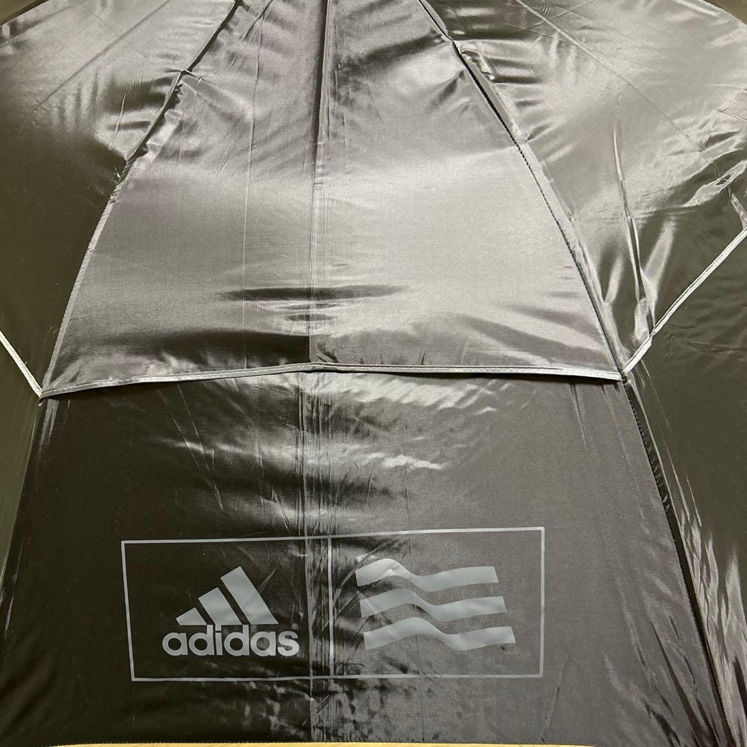 特大日傘　adidas 黒　ゴルフ　サッカー観戦