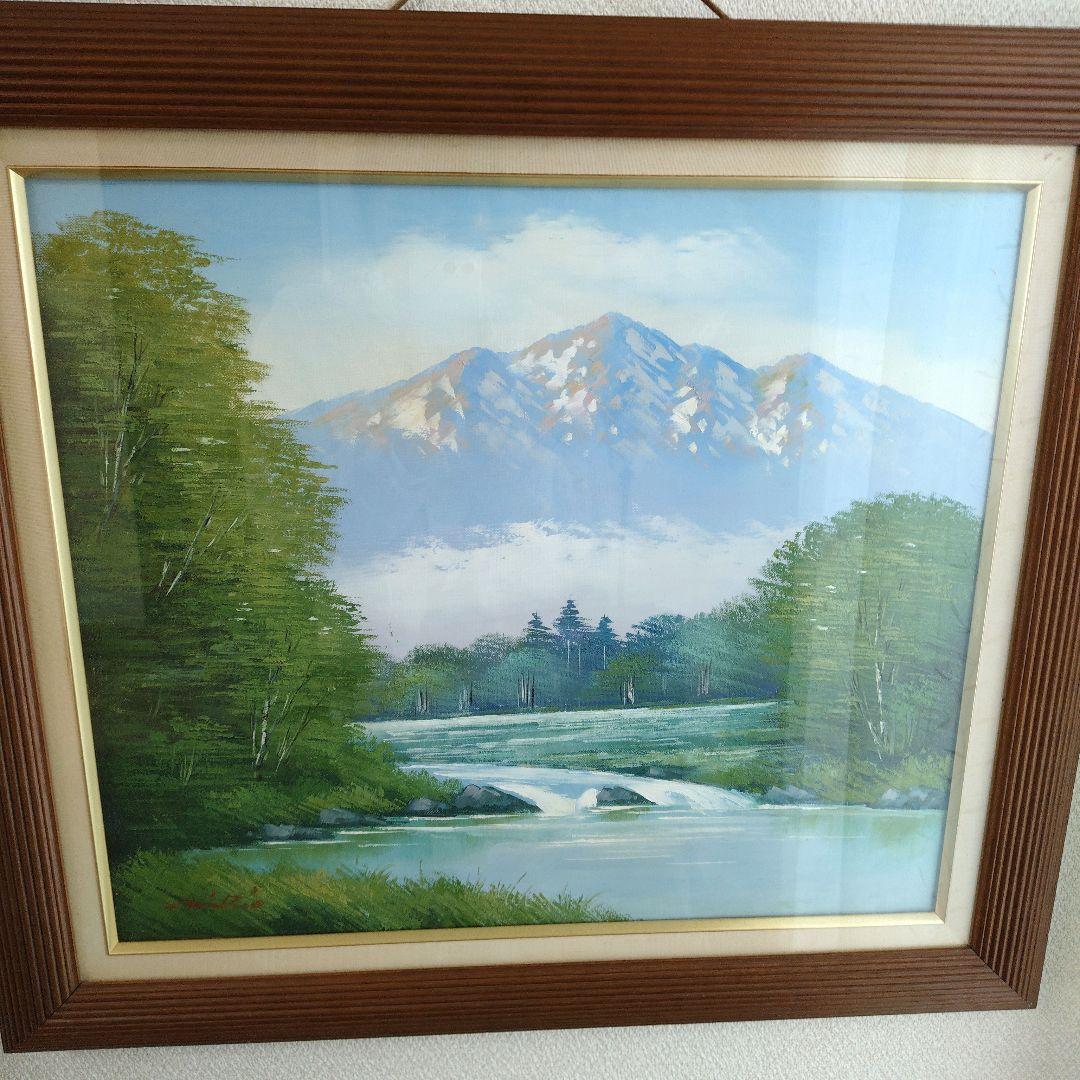 「奥志賀の高原」 原画油彩画