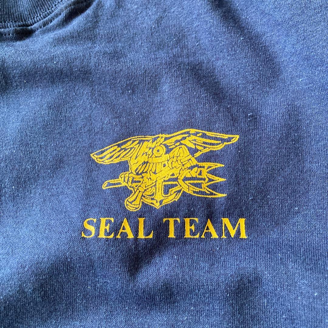 SEAL TEAMロゴのネイビーTシャツ