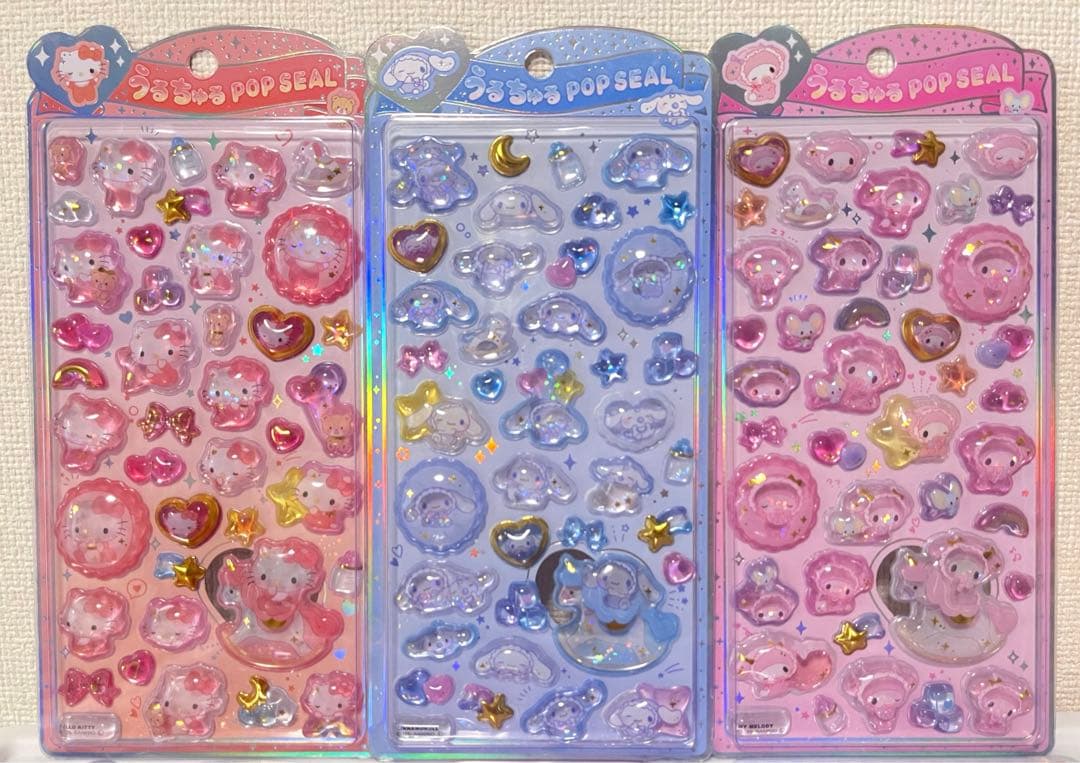 正規品 サンリオ うるちゅる ボンドロ ボンボンドロップ シール 6枚セット