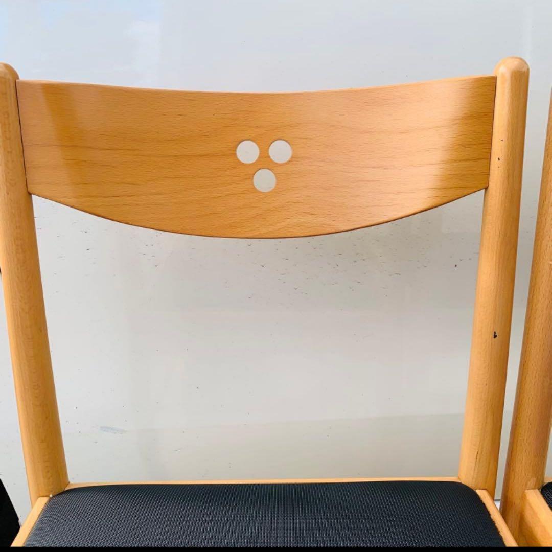 美品‼️Calligaris カリガリス椅子 ナチュラルウッドイタリア製２脚セット