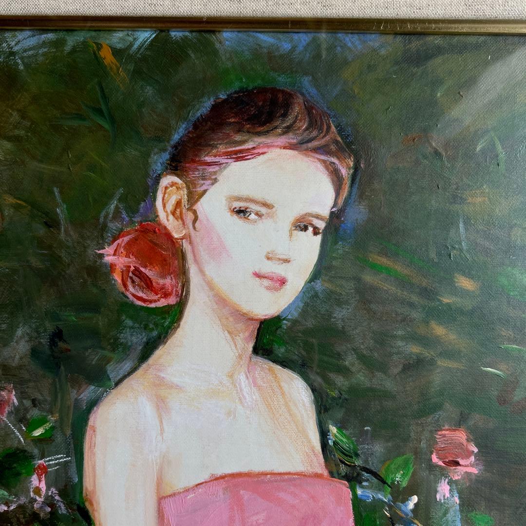 絵画　油彩画　女性　中島裕子　「森・フォーリスト」