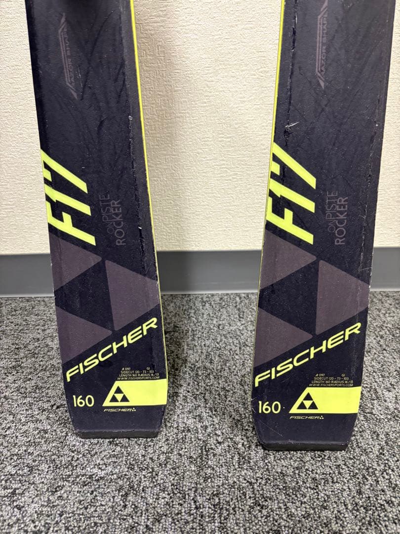 FISCHER PROGRESSOR F17 160cm スキー板 ビンディング