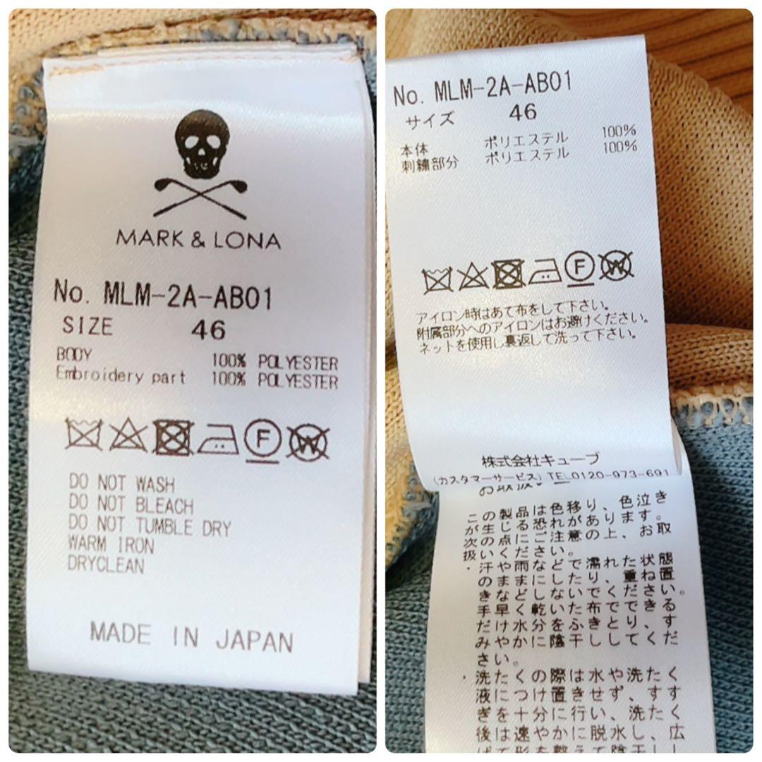 マークアンドロナ　近年　セーター　ニット　スカル　配色　ベージュ　メンズ　M