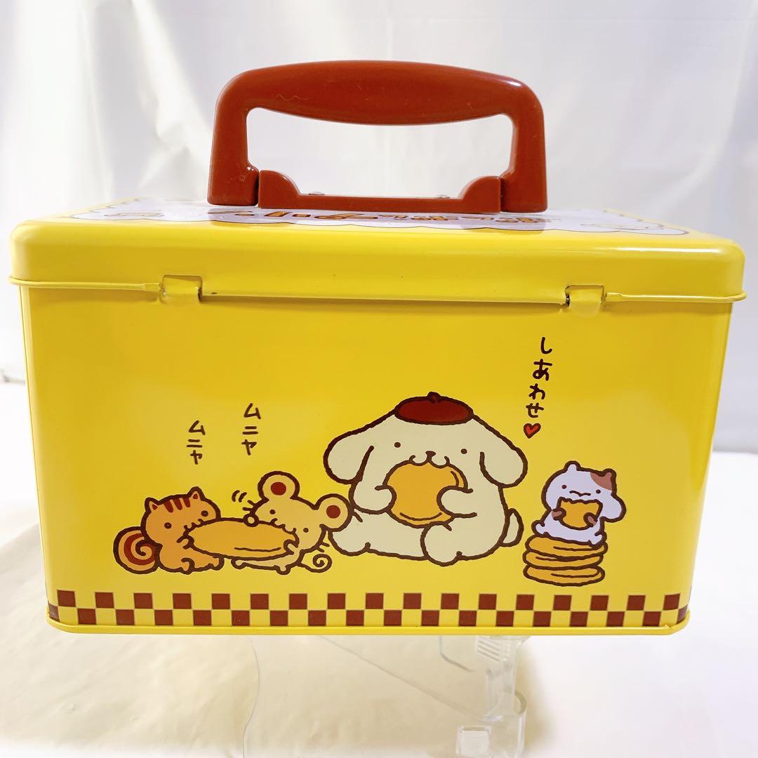 美品　希少　1999年　ポムポムプリン　メタルバスケット　缶トランクケース