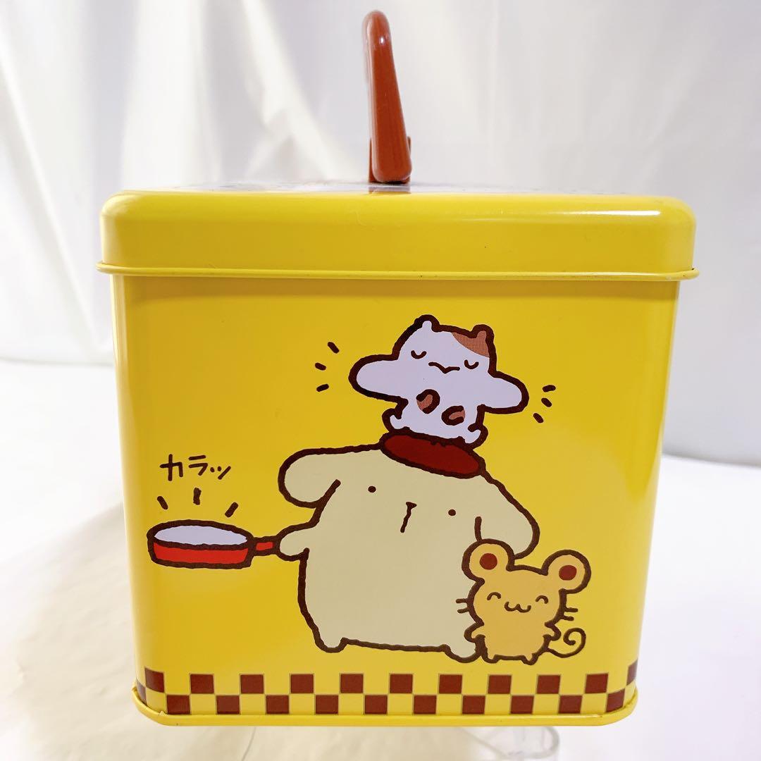 美品　希少　1999年　ポムポムプリン　メタルバスケット　缶トランクケース