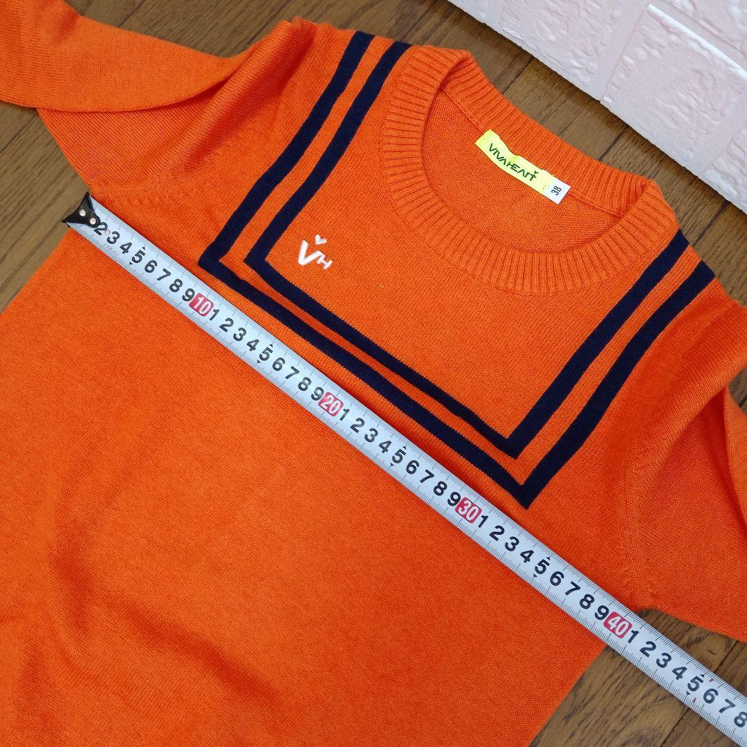 VIVA HEART GOLFオレンジ セーラー襟 セットアップ レディース S