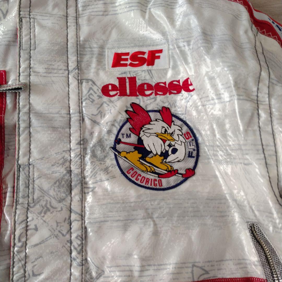 マ*ス様 ellesse スキーウェアセット 赤/銀