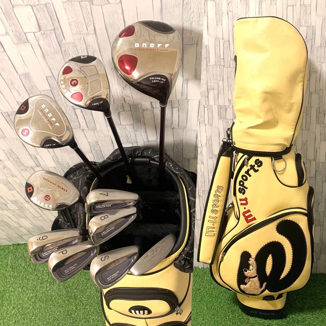 希少高性能M•U SPORTSバッグ付 オノフ 本格レディースゴルフクラブセット