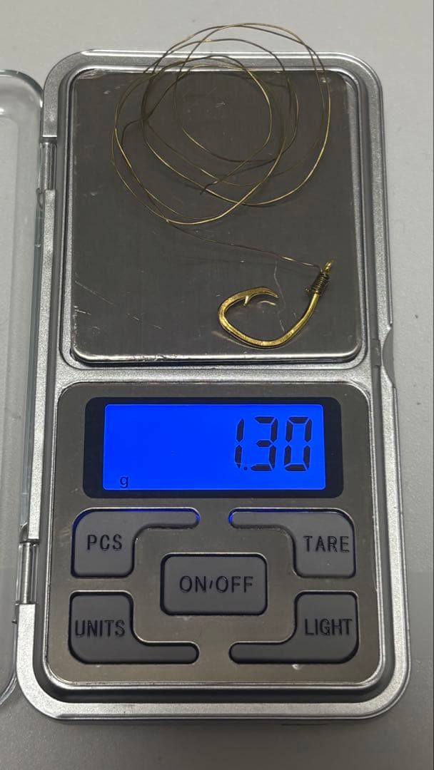 K24 純金 釣り針 1.3g
