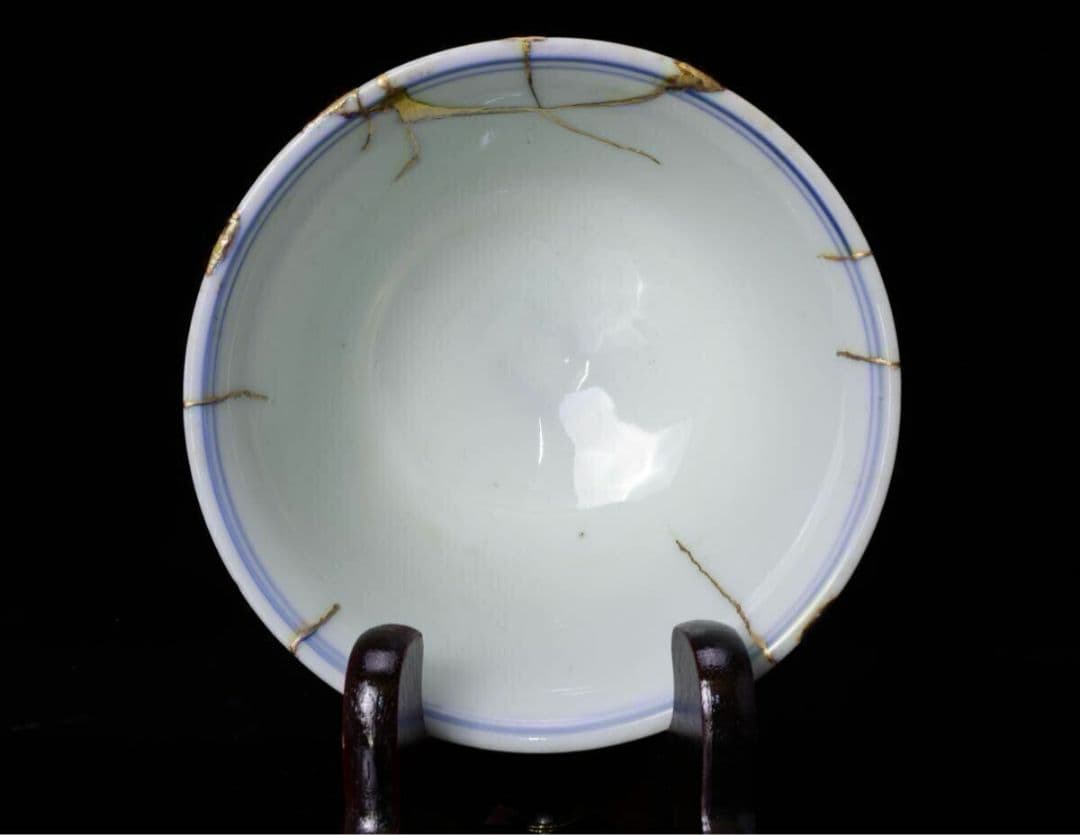 瀬戸焼 七宝茶碗 明治 共箱付 在銘 煎茶道具 磁胎七宝 花蜻蛉図盃 染付